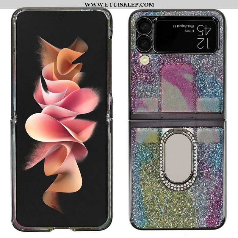 Etui do Samsung Galaxy Z Flip 3 5G Etui Folio Fantazyjne Kamienie Ze Wsparciem Pierścienia